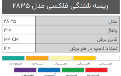 ریسه شلنگی فلکسی مدل 2835